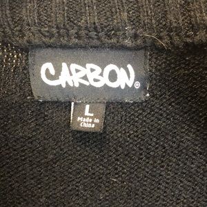 Carbon Sweater Redblackwhite Zipper 